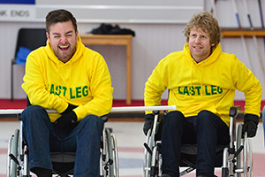 The Last Leg. Image shows from L to R: Alex Brooker, Josh Widdicombe. Copyright: Open Mike Productions