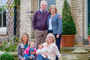 Last Tango In Halifax. Image shows from L to R: Gillian (Nicola Walker), Alan (Derek Jacobi), Celia (Anne Reid), Caroline (Sarah Lancashire). Copyright: Red Production Company