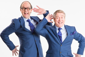 The Late Late Morecambe And Wise Show. Image shows from L to R: Eric (Jonty Stephens), Ern (Ian Ashpitel)