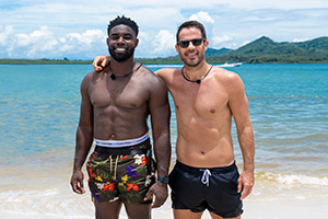 A League Of Their Own. Image shows left to right: Micah Richards, Jamie Redknapp