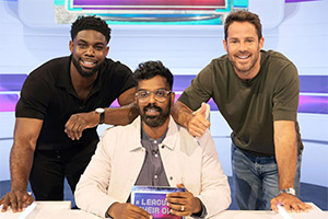 A League Of Their Own. Image shows from L to R: Micah Richards, Romesh Ranganathan, Jamie Redknapp