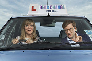 Learners. Image shows from L to R: Beverley (Jessica Hynes), Chris (David Tennant)