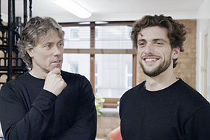 Life After Deaf. Image shows left to right: John Bishop, Joe Bishop