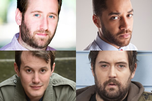 Image shows from L to R: Jim Howick, Jonny Sweet, Samuel Anderson, Nick Helm