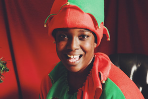 Lolly Adefope's Christmas. Lolly (Lolly Adefope). Copyright: Merman