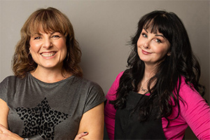 Now You're Asking With Marian Keyes And Tara Flynn. Image shows from L to R: Tara Flynn, Marian Keyes