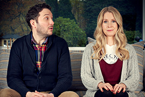 Meet The Richardsons. Image shows from L to R: Jon (Jon Richardson), Lucy (Lucy Beaumont)
