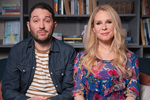 Meet The Richardsons. Image shows left to right: Jon (Jon Richardson), Lucy (Lucy Beaumont)