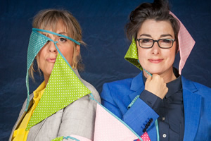 The Great British Bake Off. Image shows from L to R: Mel Giedroyc, Sue Perkins. Copyright: BBC