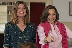 Military Wives. Image shows from L to R: Lisa (Sharon Horgan), Kate (Kristin Scott Thomas). Copyright: Lions Gate