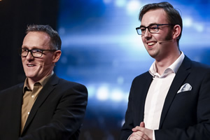 The Mimic Men. Image shows from L to R: Alfie Joey, Cal Halbert. Copyright: Talkback