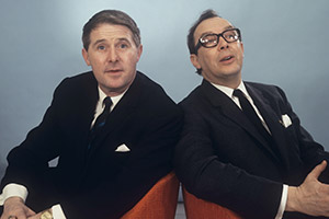 Morecambe & Wise: The Lost Tapes. Image shows from L to R: Ernie Wise, Eric Morecambe. Copyright: ITV