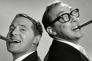 Morecambe & Wise Forever. Image shows from L to R: Ernie Wise, Eric Morecambe. Copyright: Shiver Productions