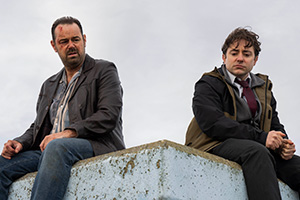 Mr. Bigstuff. Image shows left to right: Lee (Danny Dyer), Glen (Ryan Sampson). Credit: Sky