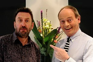 The Museum Of Curiosity. Image shows from L to R: Lee Mack, John Lloyd. Copyright: BBC