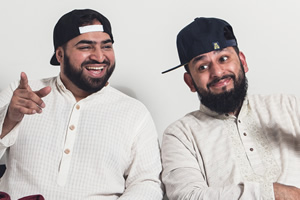 Muzlamic. Image shows from L to R: Aatif Nawaz, Ali Shahalom. Copyright: Matt Stronge