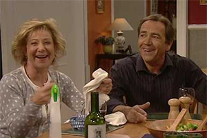 My Family. Image shows from L to R: Susan Harper (Zoë Wanamaker), Ben Harper (Robert Lindsay)