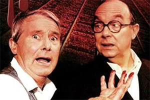 Night Train To Murder. Image shows left to right: Ernie Wise (Ernie Wise), Eric Morecambe (Eric Morecambe). Credit: Euston Films