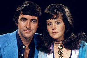 No - Honestly. Image shows left to right: C.D. (John Alderton), Clara (Pauline Collins). Credit: London Weekend Television