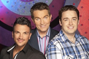Odd One In. Image shows from L to R: Peter Andre, Bradley Walsh, Jason Manford. Copyright: Zeppotron