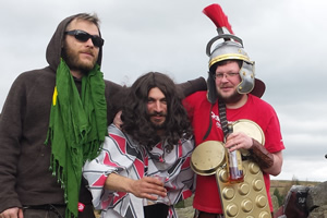 Offworld Cookery. Image shows from L to R: Alessandro (Alessandro Pascale), Chico (Chico Pascale), Paul (Paul Kerry)