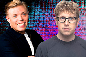 On Demand. Image shows left to right: Rob Beckett, Josh Widdicombe