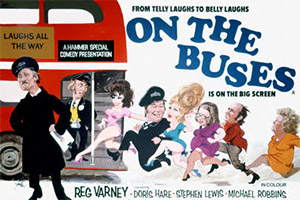 On The Buses film poster. Copyright: Hammer Film Productions / STUDIOCANAL