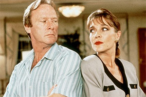 On The Up. Image shows from L to R: Tony Carpenter (Dennis Waterman), Ruth Carpenter (Judy Buxton). Copyright: BBC