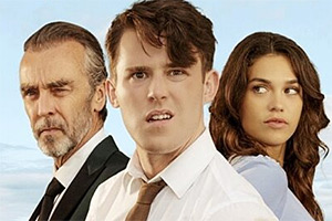 One Night In Bath. Image shows left to right: Kurt Karpenter (John Hannah), Jonathan (Niall McNamee), Lauren (Sabrina Bartlett)