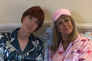 Pam And Di. Image shows left to right: Di (Lesley-Anne Webb), Pam (Carol Parradine)