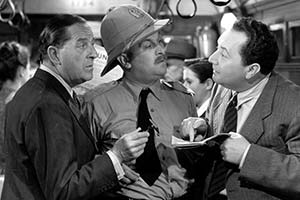 Passport To Pimlico. Image shows from L to R: Arthur Pemberton (Stanley Holloway), P.C. Spiller (Philip Stainton), Central European (Paul Demel). Copyright: Ealing Studios / STUDIOCANAL