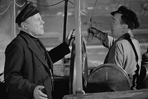 Penny Paradise. Image shows from L to R: Captain Joe Higgins (Edmund Gwenn), Pat (Jimmy O'Dea). Copyright: Associated Talking Pictures