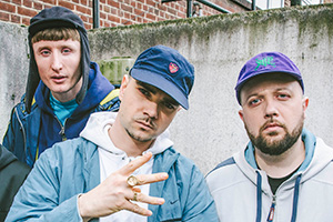 People Just Do Nothing. Image shows from L to R: Steves (Steve Stamp), Grindah (Allan Mustafa), Beats (Hugo Chegwin). Copyright: Roughcut Television