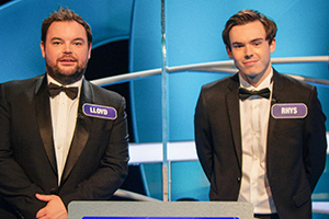 Pointless. Image shows from L to R: Lloyd Griffith, Rhys James