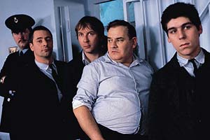 Porridge. Image shows from L to R: Oakes (Barrie Rutter), 'Bunny' Warren (Sam Kelly), Norman Stanley Fletcher (Ronnie Barker), Rudge (Daniel Peacock). Copyright: WitzEnd Productions Porridge. Image shows from L to R: Oakes (Barrie Rutter), 'Bunny' Warren (Sam Kelly), Norman Stanley Fletcher (Ronnie Barker), Rudge (Daniel Peacock). Copyright: WitzEnd Productions