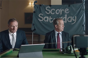 Pundits. Image shows from L to R: Thommo (Phil Thompson), Curbs (Alan Curbishley)