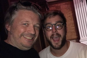 Richard Herring's Edinburgh Fringe Podcast. Image shows from L to R: Richard Herring, Iain Stirling