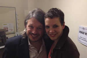 Richard Herring's Leicester Square Theatre Podcast. Image shows from L to R: Richard Herring, Francesca Martinez