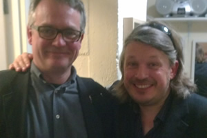 Richard Herring's Leicester Square Theatre Podcast. Image shows from L to R: Charlie Higson, Richard Herring