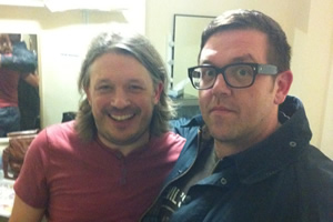 Richard Herring's Leicester Square Theatre Podcast. Image shows from L to R: Richard Herring, Nick Frost