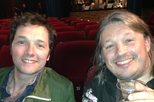 Richard Herring's Leicester Square Theatre Podcast. Image shows from L to R: Chris Addison, Richard Herring