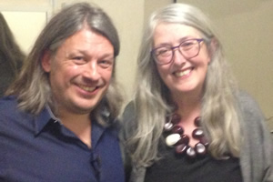 Richard Herring's Leicester Square Theatre Podcast. Image shows from L to R: Richard Herring, Mary Beard