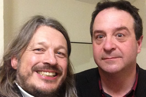 Richard Herring's Leicester Square Theatre Podcast. Image shows from L to R: Richard Herring, Mark Thomas