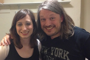 Richard Herring's Leicester Square Theatre Podcast. Image shows from L to R: Isy Suttie, Richard Herring