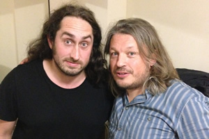 Richard Herring's Leicester Square Theatre Podcast. Image shows from L to R: Ross Noble, Richard Herring