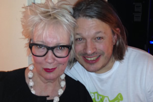 Richard Herring's Leicester Square Theatre Podcast. Image shows from L to R: Jenny Eclair, Richard Herring