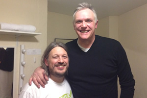 Richard Herring's Leicester Square Theatre Podcast. Image shows from L to R: Richard Herring, Greg Davies