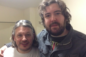 Richard Herring's Leicester Square Theatre Podcast. Image shows from L to R: Richard Herring, Nick Helm