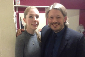 Richard Herring's Leicester Square Theatre Podcast. Image shows from L to R: Katherine Ryan, Richard Herring