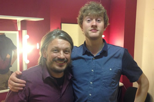 Richard Herring's Leicester Square Theatre Podcast. Image shows from L to R: Richard Herring, James Acaster